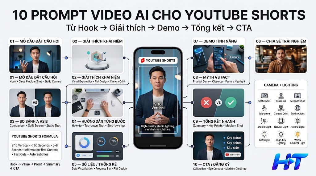 YouTube Shorts (tỷ lệ dọc 9:16, dưới 60 giây)