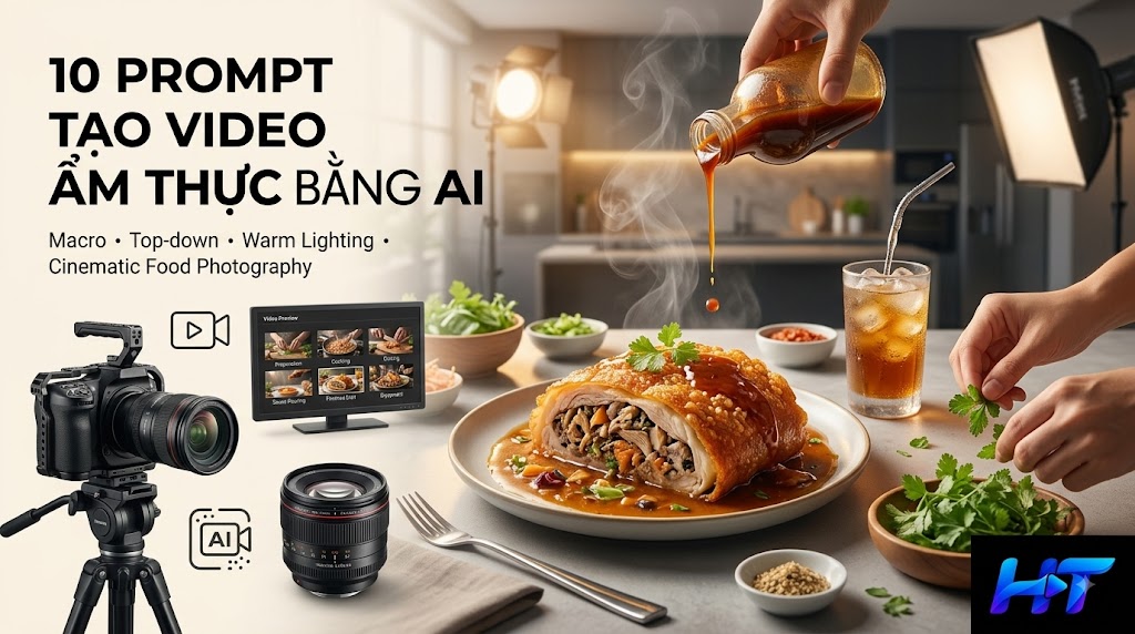 Video ẩm thực phụ thuộc rất nhiều vào ánh sáng